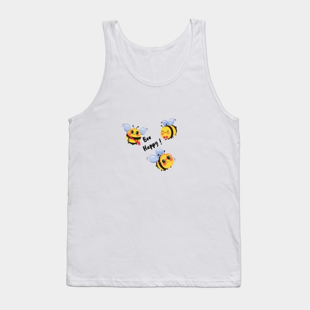 Bees Tank Top by Mannu Ilustra